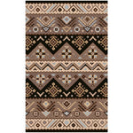 Cuthbert Global Tan/Black Area Rug