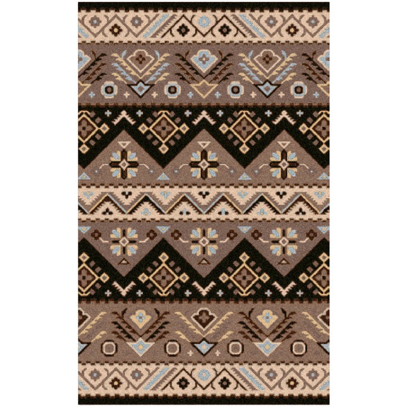 Cuthbert Global Tan/Black Area Rug