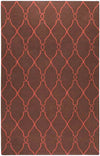 Hendon Modern Brown/Rust Area Rug