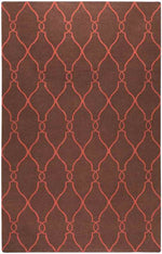 Hendon Modern Brown/Rust Area Rug