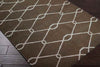 Dunsmuir Modern Chocolate and Ivory Area Rug