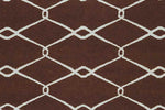 Dunsmuir Modern Chocolate and Ivory Area Rug