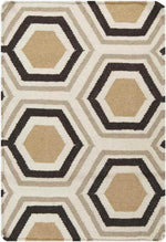 Dutton Modern Chocolate/Beige Area Rug