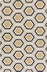 Dutton Modern Chocolate/Beige Area Rug
