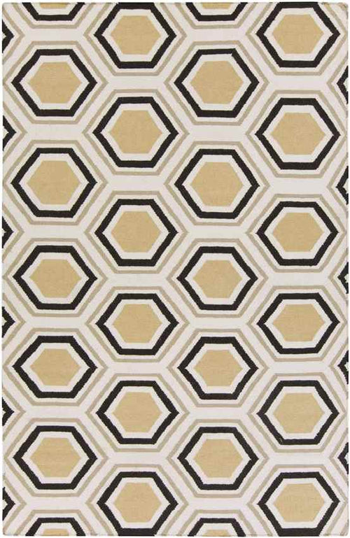 Dutton Modern Chocolate/Beige Area Rug