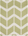 Dyer Modern Sage and White Area Rug