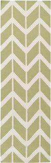 Dyer Modern Sage and White Area Rug