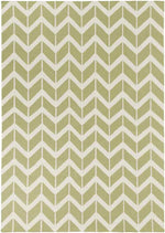 Dyer Modern Sage and White Area Rug