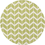 Dyer Modern Sage and White Area Rug