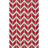 Dyer Modern Red Area Rug