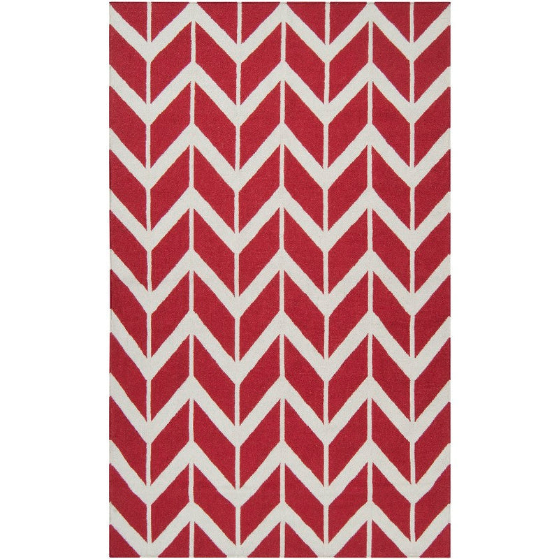 Dyer Modern Red Area Rug
