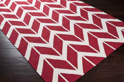 Dyer Modern Red Area Rug