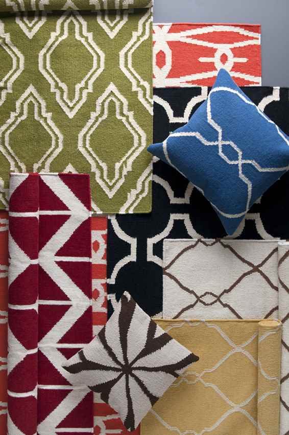 Dyer Modern Red Area Rug