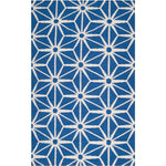 Dyess Modern Blue Area Rug