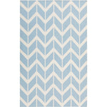 Dyer Modern Blue/White Area Rug