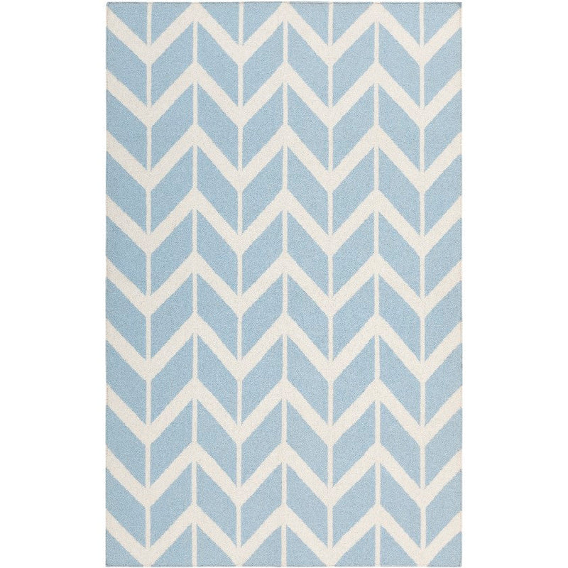 Dyer Modern Blue/White Area Rug