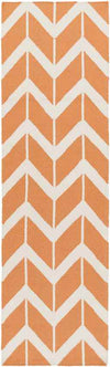 Dyer Modern Bright Orange/Cream Area Rug