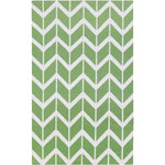 Dyer Modern Green/White Area Rug
