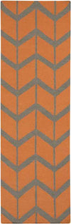 Dyer Modern Burnt Orange Area Rug
