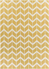 Dyer Modern Yellow/White Area Rug