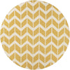 Dyer Modern Yellow/White Area Rug