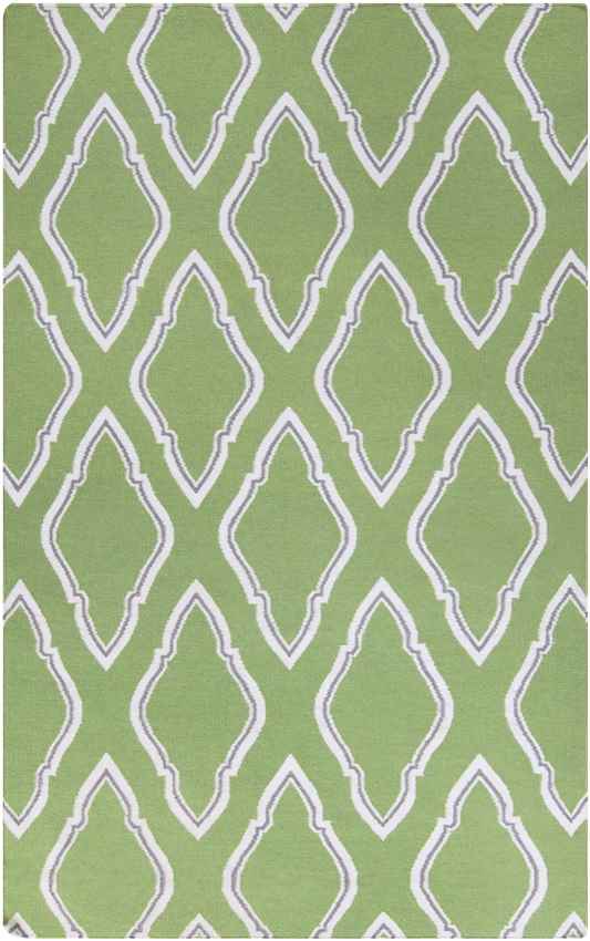 Duval Modern Teal Green/White/Gray Area Rug