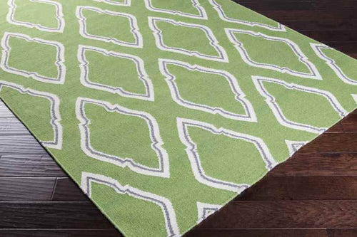 Duval Modern Teal Green/White/Gray Area Rug