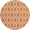 Duval Modern Burnt Orange Area Rug