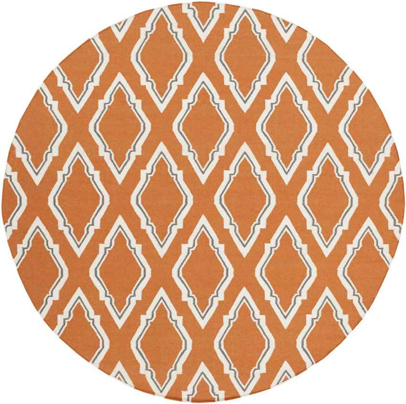 Duval Modern Burnt Orange Area Rug