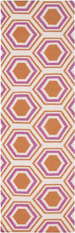 Dutton Modern Orange/White Area Rug