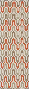 Earle Modern Orange/Taupe Area Rug