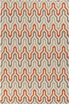 Earle Modern Orange/Taupe Area Rug