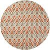 Earle Modern Orange/Taupe Area Rug