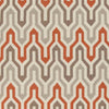 Earle Modern Orange/Taupe Area Rug