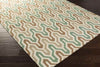 Earle Modern Orange/White Area Rug