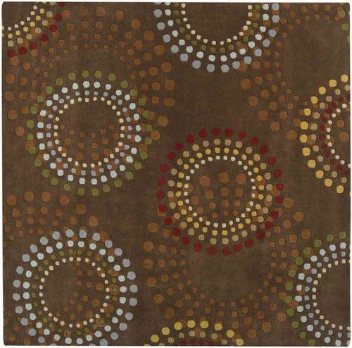 Elba Modern Chocolate/Gold Area Rug