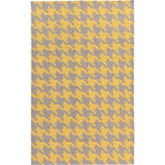 Elkmont Modern Gray/Yellow Area Rug