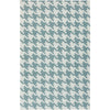 Elkmont Modern Ivory & Blue Area Rug