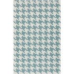 Elkmont Modern Ivory & Blue Area Rug