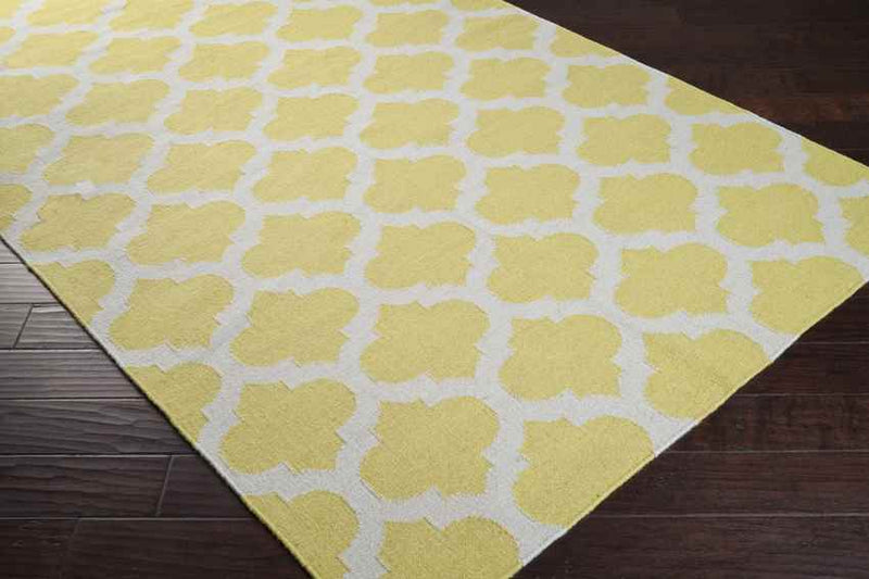 Wigton Cottage Lime/Light Gray Area Rug