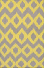 Ninon Global Lemon/Gray Area Rug
