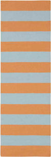 Nathaly Modern Orange/Pale Blue Area Rug