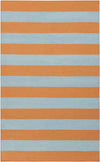 Nathaly Modern Orange/Pale Blue Area Rug