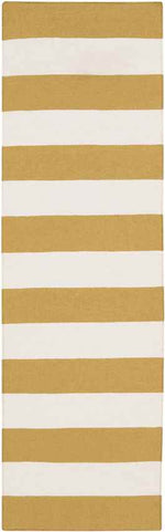 Nathaly Modern Gold/White Area Rug