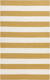 Nathaly Modern Gold/White Area Rug