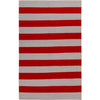 Nathaly Modern Red/Gray Area Rug