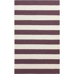 Nathaly Modern Eggplant/Beige Area Rug