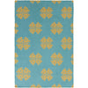Emmonak Global Teal Area Rug