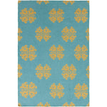 Emmonak Global Teal Area Rug