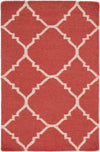 Selwerd Modern Red/Ivory Area Rug